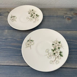 Vintage Royal Staffordshire Apple Blossom 6” Saucers (GL14) - Picture 1 of 4