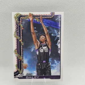 2025-26 Topps Holiday #SSB-AB Ace Bailey Cookie Back Variation RC Jazz - Bild 1 von 2