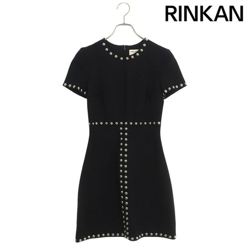 SAINT LAURENT (YSL) Saint Laurent Paris 369152 Y2KD2 abito tondo borchie donna XS usato118adb9c