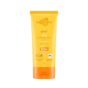 Aqualogica Glow+ Dewy Sunscreen Gel SPF 50+ PA++++ with Papaya & Vitamin C 80ml - Picture 1 of 7