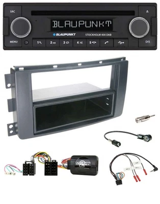 Blaupunkt Lenkrad Bluetooth DAB CD USB Autoradio für Smart ForFour 2004-2006 sch - Bild 1 von 4