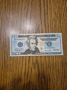 U.S. $20 Dollar **STAR NOTE ** Low Serial. Repetitive Numbers - Picture 1 of 3
