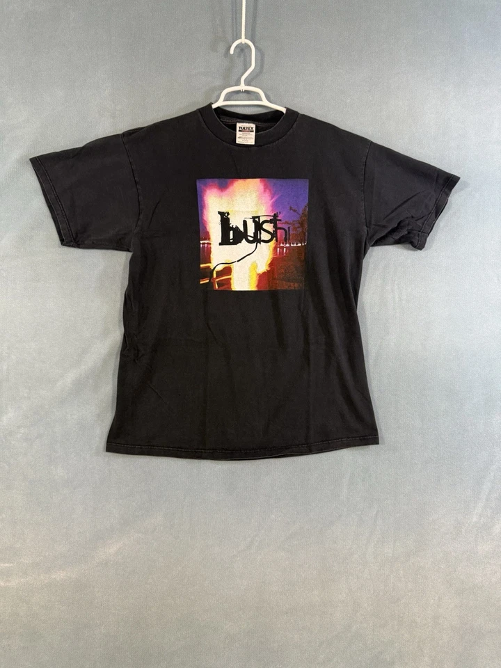 Vintage 90’s BUSH Razorblade Suitcase Band T-shirt Black Short Sleeve XL  - Image 1 of 4