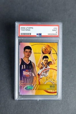 2002 eTopps #53 YAO MING PSA 9 Houston Rockets Rookie - Image 1 of 2