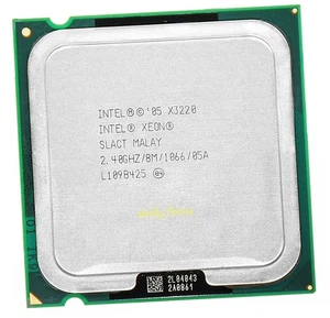 Intel Xeon X3220 2.4 GHz Socket 775 4 cores 4 threads SLACT CPU Processor 8 MB - Afbeelding 1 van 4