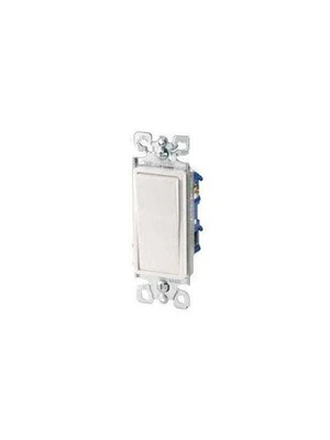 🔴(QUANTIDADE 10) Cooper 3-Way Decorator Rocker interruptor de luz de parede 15A 120V- MARFIM!!️ - Imagem 1 de 4