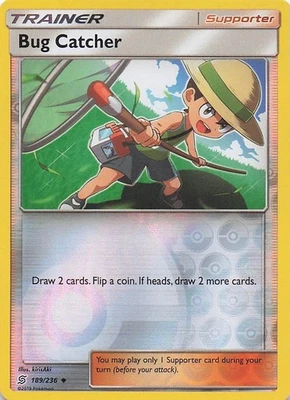 Bug Catcher SM - Unified Minds 189/236- NM - Reverse Holo - Image 1 of 2