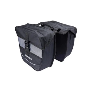 Haberland Double Bag 25L Black Silver Bike Pannier Rack - Picture 1 of 1