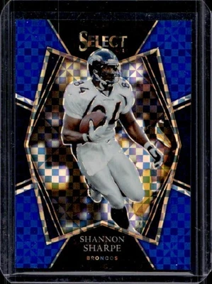 2021 Select Shannon Sharpe Blue Prizm Premier #/149 Broncos - Image 1 of 2