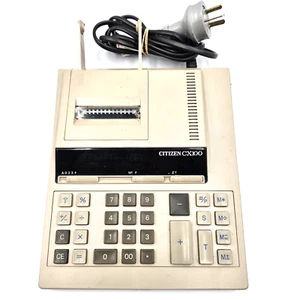 RARE Vintage Citizen CX-100 Printing Calculator STAMPED MADE IN JAPAN WORKING - Picture 1 of 7