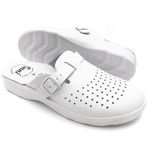 CIABATTE SANITARIE UOMO DOTTORE REGOLABILI ANTI SHOCK COMFORT SCARPE OSPEDALE - Foto 1 di 17