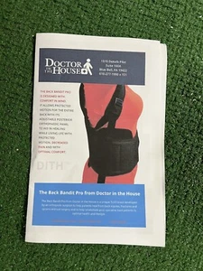 Doctor in the House DITH Back Bandit Pro Back Support Brace Size XL NEW NIP - Picture 1 of 6