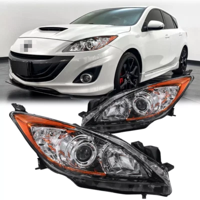 Headlights Assembly For 2010 2011 2012 2013 Mazda 3 Sport Front Lamps One Pair - Imagem 1 de 4