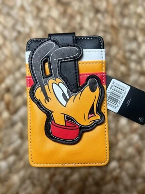 ¡NUEVO CON ETIQUETAS! Disney Hebilla Plutón Tarjetero Cartera NUEVA Naranja Mickey’s Dog Foto 1 de 4
