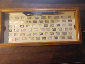 flags of the american revolution-64 mini-ingots in sterling silver-franklin mint - Picture 1 of 16