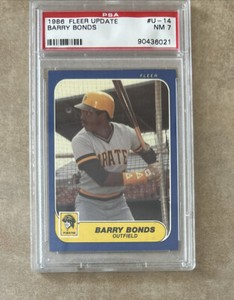 1986 Fleer Update #U-14 Barry Bonds Rookie RC. PSA 7.0 - Looks Nicer 👀