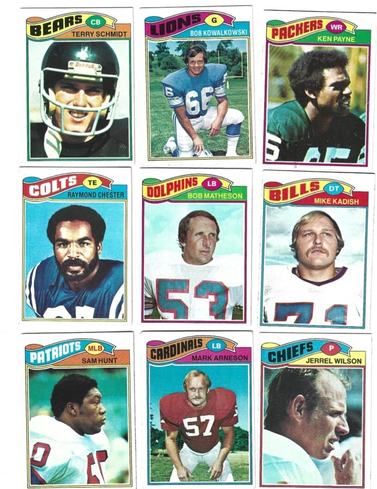 1977 Topps Football Cards Complete Your Set 1-200 - Image 1 of 1