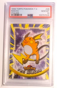 Topps Pokemon T.V. 1999 RAICHU PSA 10 #026 GEMA MT - Imagen 1 de 3