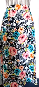 Material Girl women's White Floral Juniors Maxi Skirt - Size: X Large - Picture 1 of 4