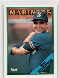 1988 Topps #376  Bill Wilkinson Rookie   Seattle Mariners MLB Baseball Card