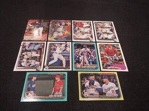 2024 2025 Topps Béisbol Shohei Ohtani LOTE de (10) tarjetas diff AQUA YELLOW Trucha - Imagen 1 de 1