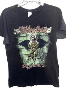 Motley Crue Shirt Men's Medium Black Dr Feelgood Graphic Crew Neck Short Sleeve - Picture 1 of 4