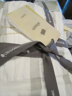 2 fundas West Elm Plaid Seersucker Euro nuevas con etiquetas Foto 1 de 2