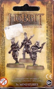 GW SDA THE HOBBIT LORD OF THE RINGS 3 ORQUES DE GUNDABAD AVEC LANCE EN RESINE - Imagen 1 de 1