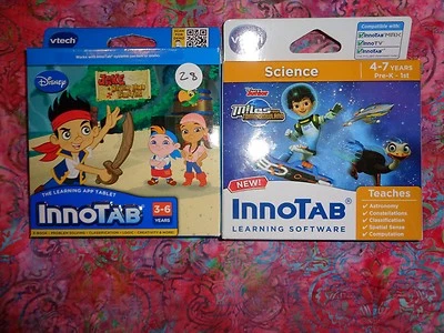 Lot 2 VTECH INNOTAB GAMES Miles From Tomorrowland & Jake Neverland Pirate Lot#28 - Image 1 of 2