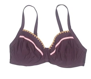 Jessica Simpson Size 0X Plus Swimsuit Top Burgundy Bikini - Picture 1 of 4