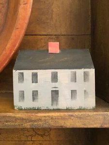Vintage Christopher Gurshin Folk Art Wood House - Picture 1 of 6