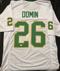Tom Domin Notre Dame Irish Signed Auto Pro Style Retro Jersey ~ JSA - Picture 1 of 5