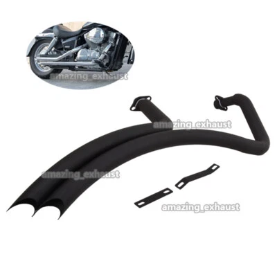 For Honda Shadow Spirit Aero 750 VT750 2024 Full Exhaust Kit Pipe Black Mufflers - Image 1 of 4