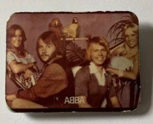 1970s ABBA Very rare vintage pin-back button badge pin Made in the USSR - Picture 1 of 4