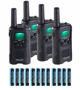 4 talkies-walkies WT-250 avec fonction VOX et 12 accumulateurs AAA - Simvalley - Photo 1/11