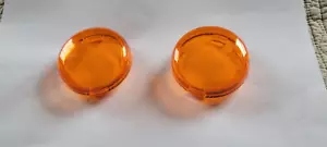 2 Pcs Amber Turn Signal Lens Light Covers For 2014 Harley-Davidson Ultra-Limited - Picture 1 of 2