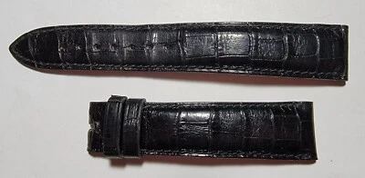 正品宝玑正品闪亮黑色皮革表带 18/16 毫米,72+113 毫米原始设备制造商 — 第 1/2 张图片