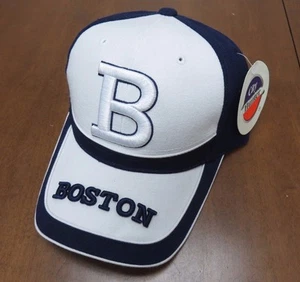 Boston Adjustable Hat Blue/White NWT By City Hunter - Picture 1 of 3