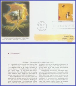 USA3 #4444f U/A Fleetwood FDC Clyfford todavía expresionistas abstractos - Imagen 1 de 1