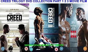 CREED TRILOGY DVD COLLECTION PART 1 2 3 MOVIE FILM ROCKY BOXING BEAND NEW UK R2 - Picture 1 of 1