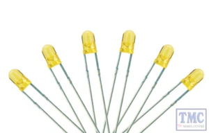 LED-PW3 DCC Concepts 3mm T-1 Type LED Prototype White (6) - Picture 1 of 1