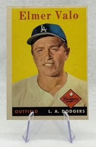 Elmer Valo 1958 Topps Chewing GUm #323 Los Angeles Dodgers' - Picture 1 of 2