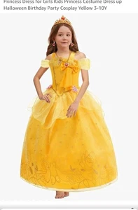Vestido Princesa Bella y la Bestia Inspirado en Disney + Accesorios - Imagen 1 de 5