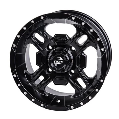 Rueda 4/156 Tusk Beartooth 14x7 5.0 + 2.0 negro mate para Polaris DIESEL 455 4X4 Foto 1 de 4