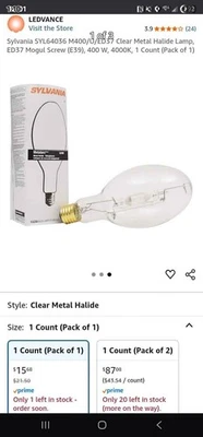 Sylvania ED37 Light Bulb Lot of 4 - Image 1 of 3