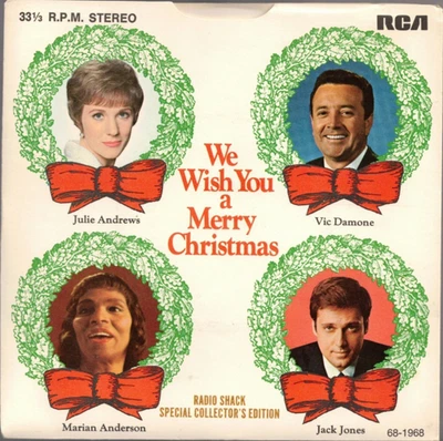 We Wish You a Merry Christmas (7" Vinyl, 1968, RCA, PS) Julie Andrews VG+/EX - Image 1 of 4