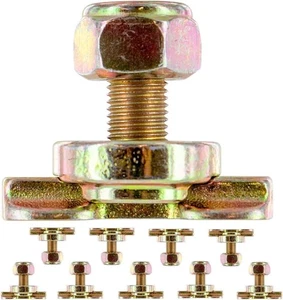 10 Pack L Track Threaded Bolt Double Stud Fitting 5,500 Pounds Break Strength - Picture 1 of 3