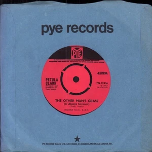 Petula Clark Other Man's Grass Is Always Greener 7" vinyl UK Pye 1967 4 prong - Picture 1 of 2