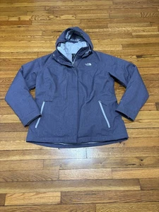 The North Face Womens 3-in-1 Winter Jacket XL Purple Hyvent Full Zip Hooded - Picture 1 of 9