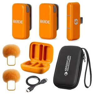 Rode Wireless Micro Mikrofon-System USB-C für Smartphones Orange mit Soft-Case - Picture 1 of 9